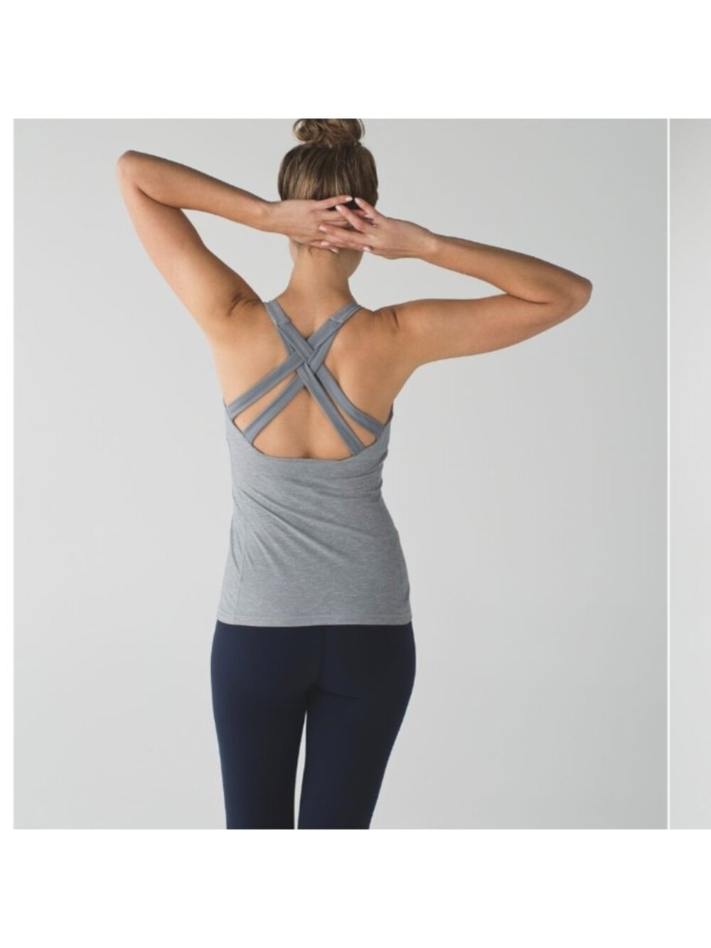 Lululemon Enhearten Tank Heathered Battleship / Battleship